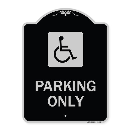 Signmission ADA Compliant Parking AccessibleHeavy-Gauge Aluminum Architectural Sign, 24" x 18", BS-1824-24662 A-DES-BS-1824-24662